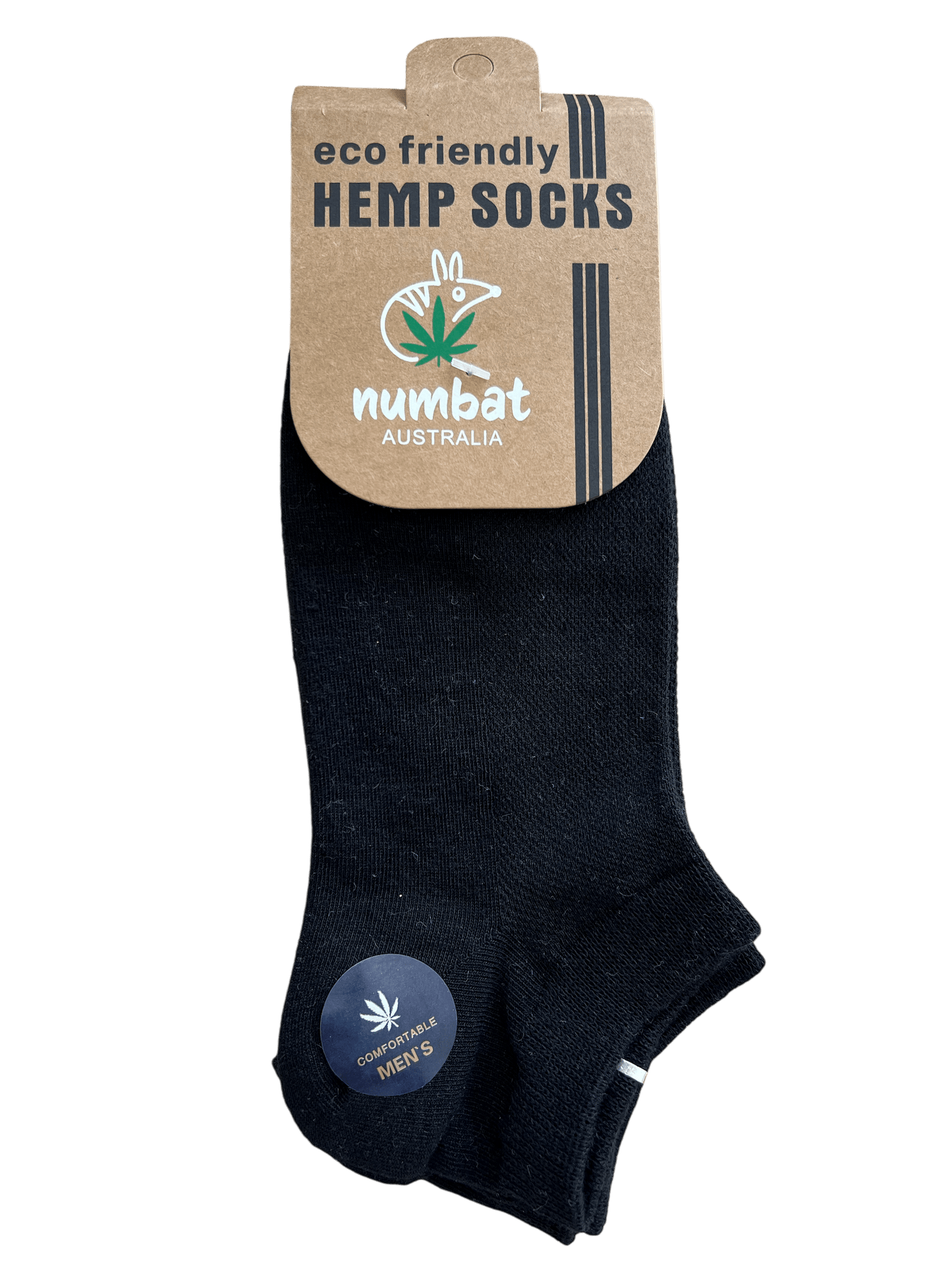 Numbat Australia Men’s Low Cut Hemp Socks - 2 Pack