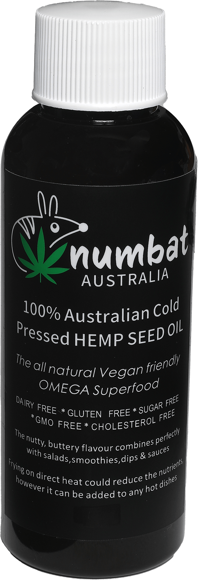 Numbat Australia Health Products 100% Australian Cold Pressed Hemp Seed Oil 100ml