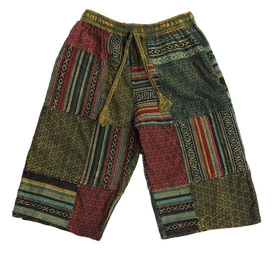 Numbat Australia Clothing 100% cotton hippie style patchwork half pants