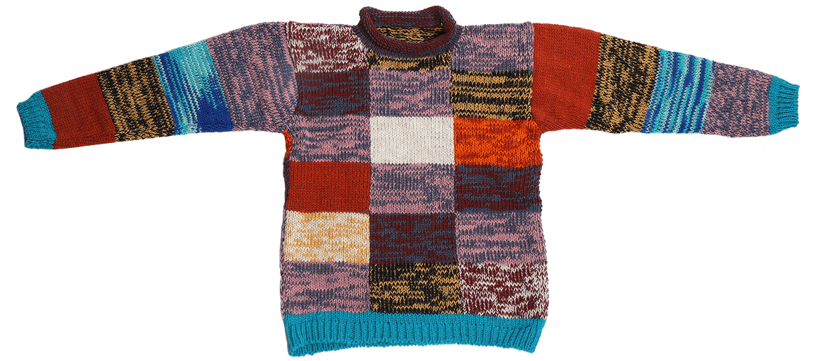 Numbat Australia Clothing 100% NZ Wool Patchwork style Jumper