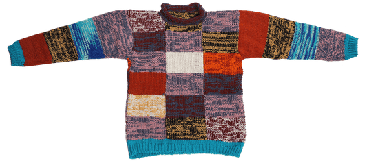 Numbat Australia Clothing 100% NZ Wool Patchwork style Jumper