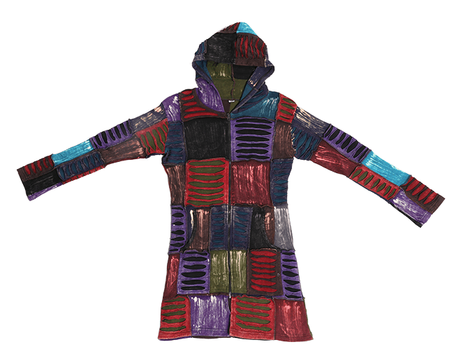 Numbat Australia Clothing Hooded Razor Cut Patchwork Festival Jacket