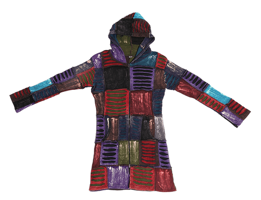 Numbat Australia Clothing Hooded Razor Cut Patchwork Festival Jacket