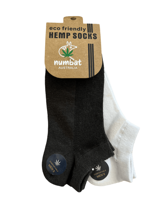 Numbat Australia Men’s Low Cut Hemp Socks - 2 Pack