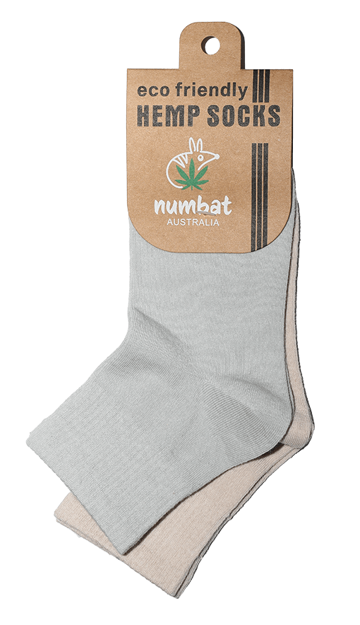 Numbat Australia Footwear Numbat Signature Women's Hemp Anklet Socks - Twin Pack