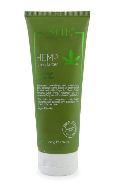 Numbat Australia SHE Organic Hemp Seed Oil Body Butter - Fresh Sage and Geranium