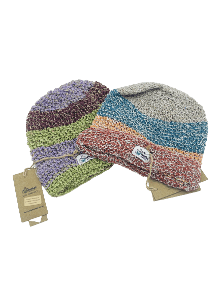 Numbat Handwoven Hemp Stripe Roll Hat
