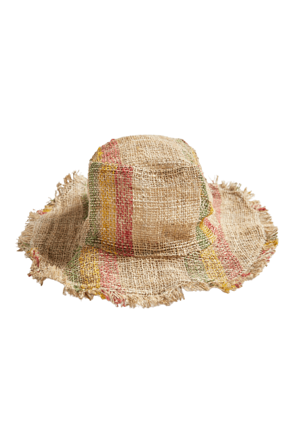 Numbat Australia Hats Numbat Hemp Frayed Edge Safari Hat - Multicolour