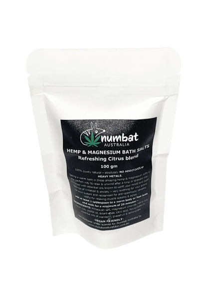 Numbat Australia Numbat Hemp & Magnesium Bath Salts - 100g